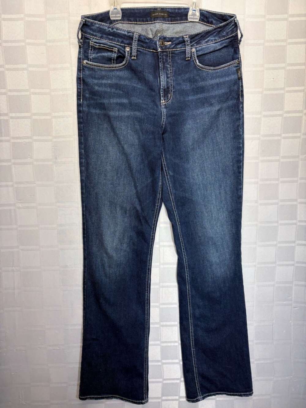 Silver Jeans Men’s Bootcut Jeans in Dark Blue Wash